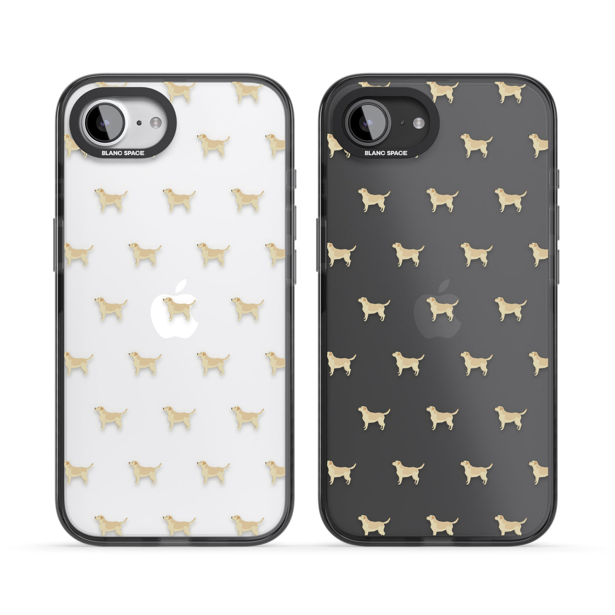 Tan Labrador Dog Pattern Clear