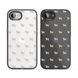 Tan Labrador Dog Pattern Clear