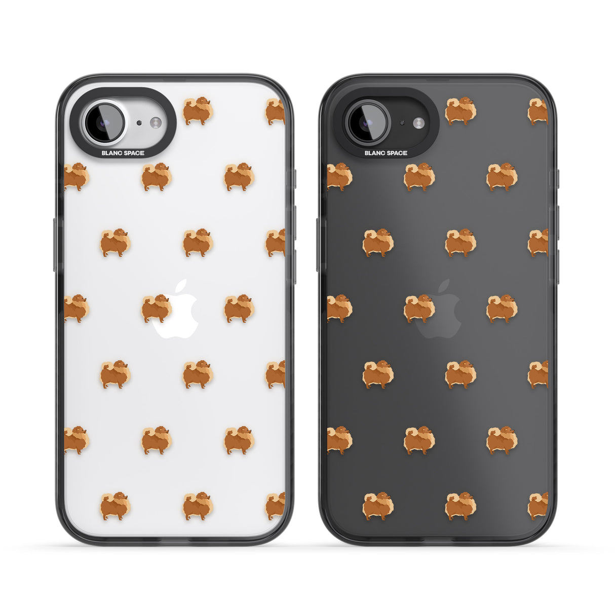 Pomeranian Dog Pattern Clear