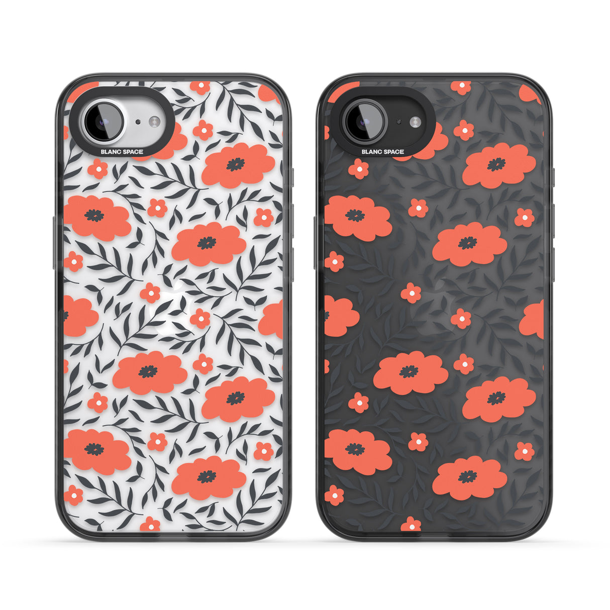 Red Poppy Transparent Floral