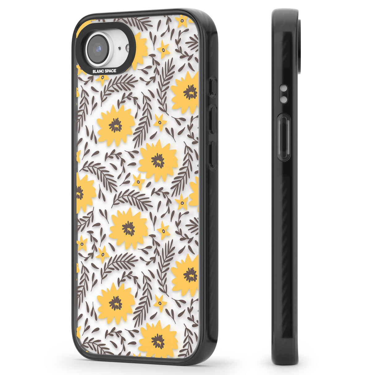 Yellow Blossoms Transparent Floral