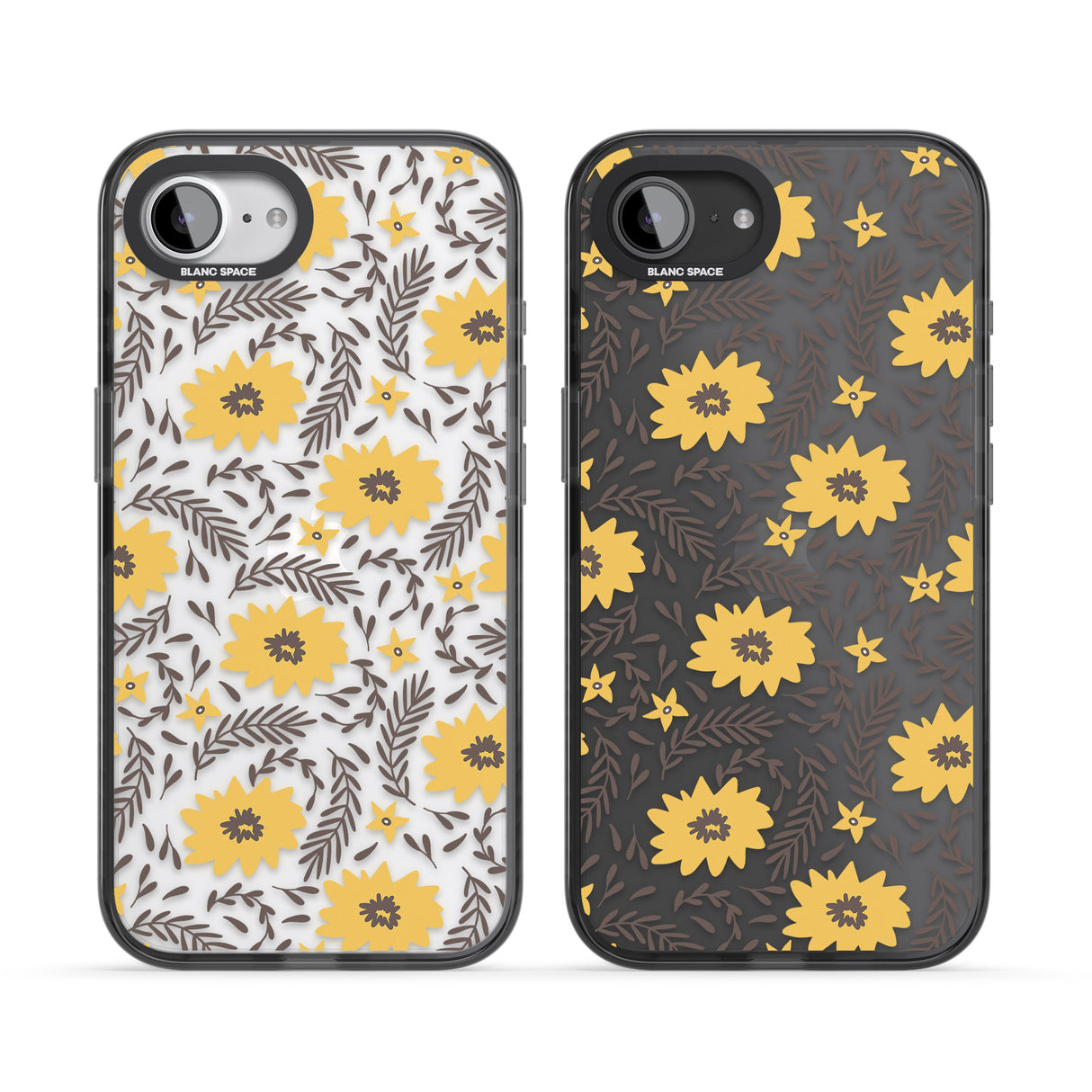 Yellow Blossoms Transparent Floral
