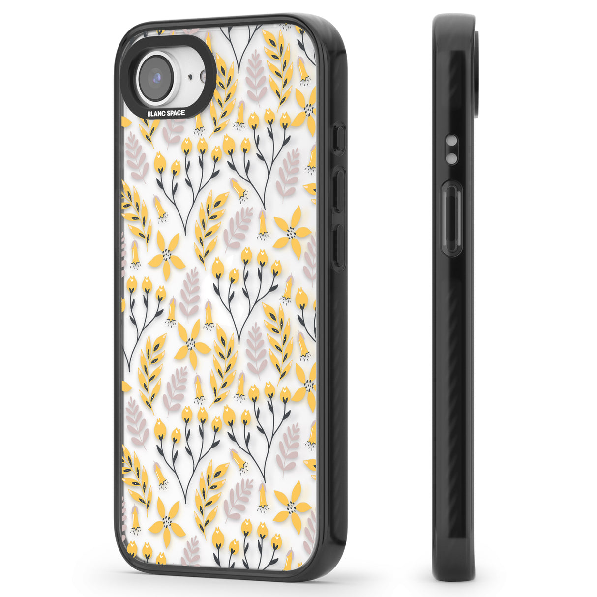Yellow Leaves Transparent Floral