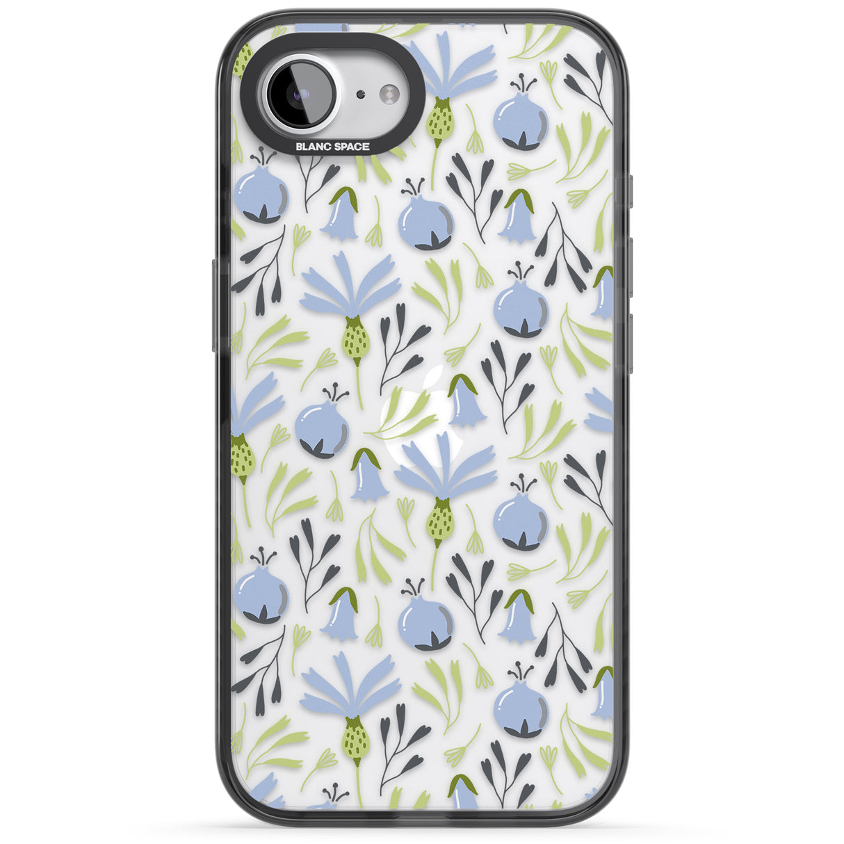 Blue Flora Transparent Floral