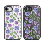 Purple Dahlias Transparent Floral