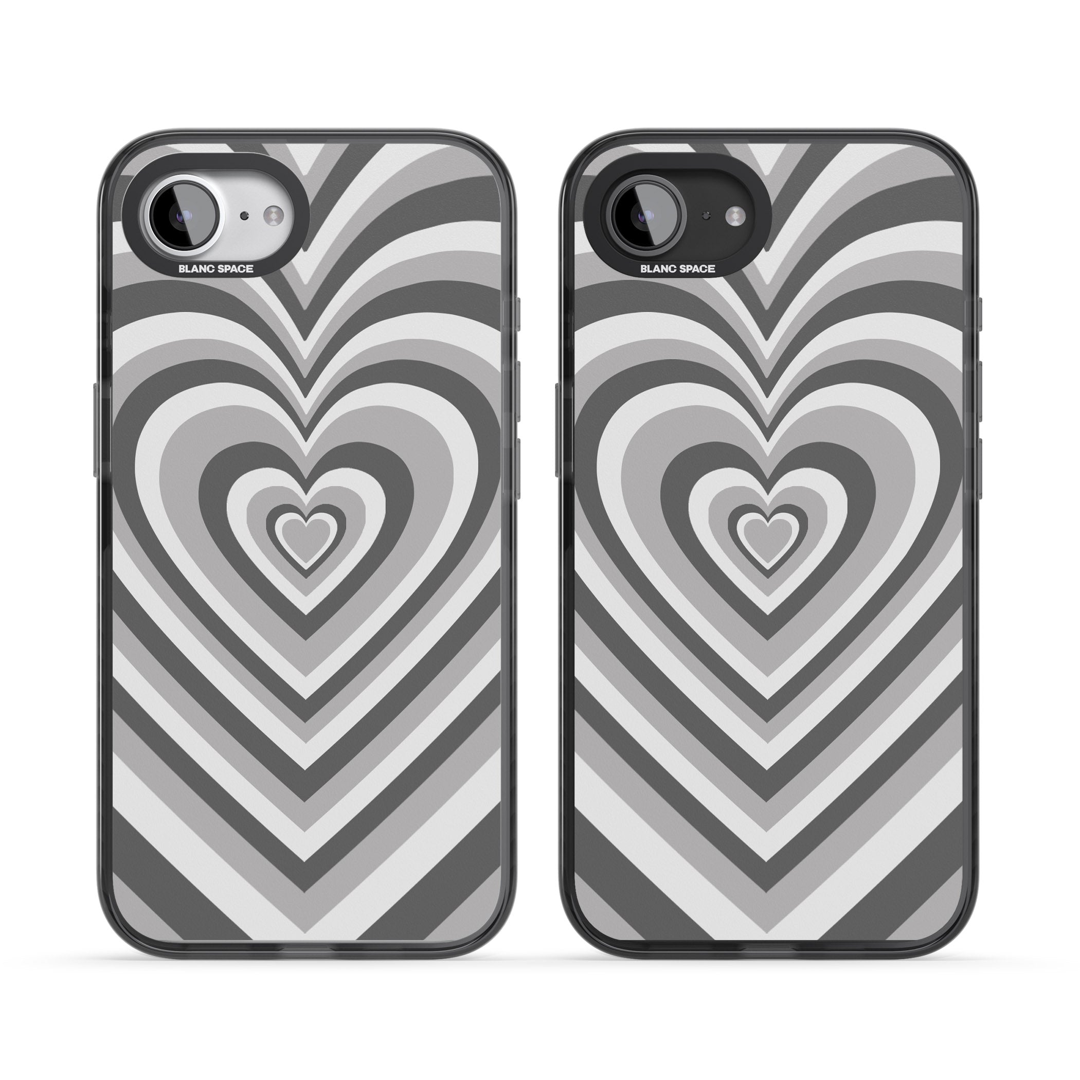 Monochrome Heart Illusion