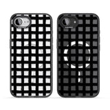 Messy Black Grid - Clear