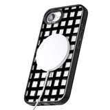 Messy Black Grid - Clear