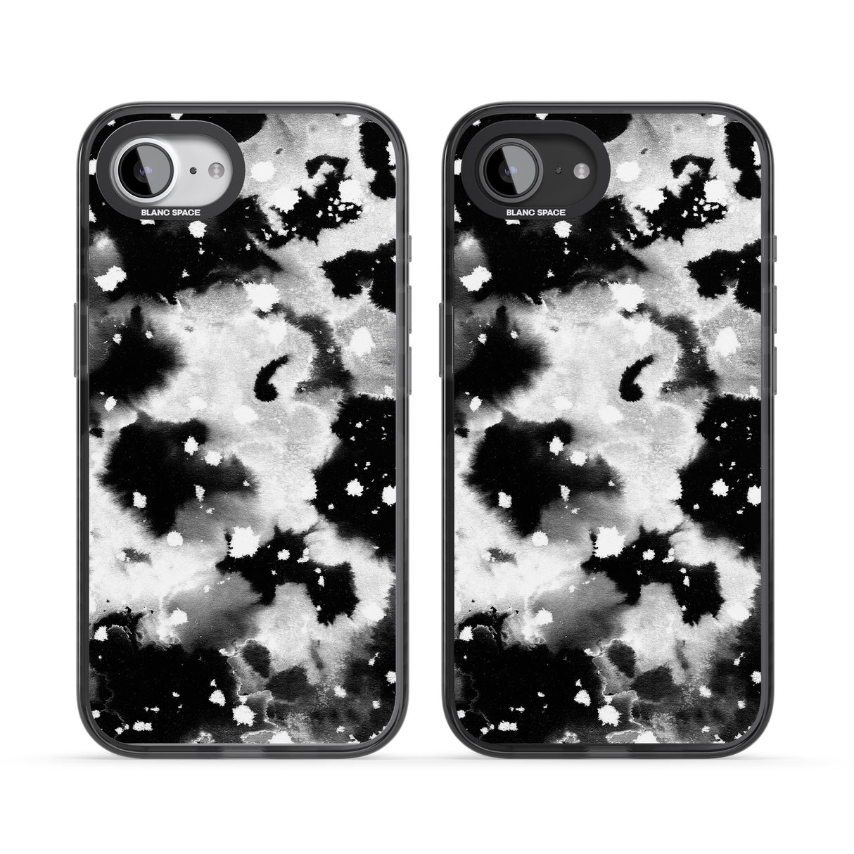 Black & White Acid Wash Tie-Dye Pattern