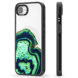 Neon Green & Blue Agate Crystal Transparent Design
