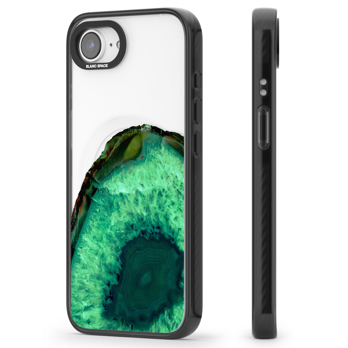 Emerald Green Gemstone Crystal Clear Design