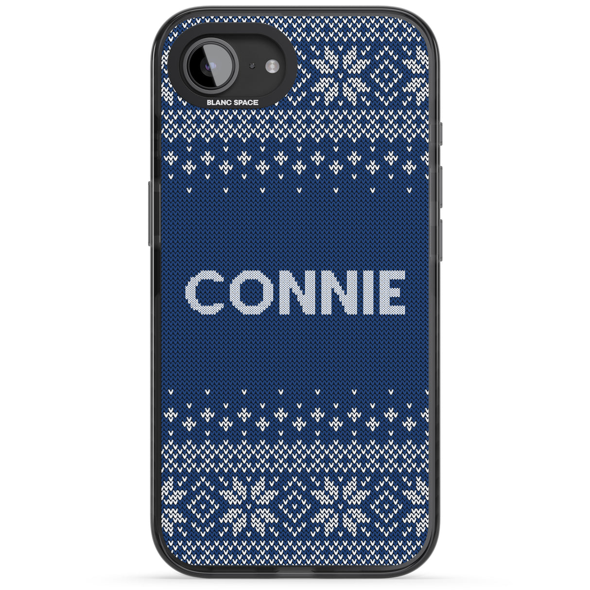 Personalised Blue Christmas Knitted Jumper
