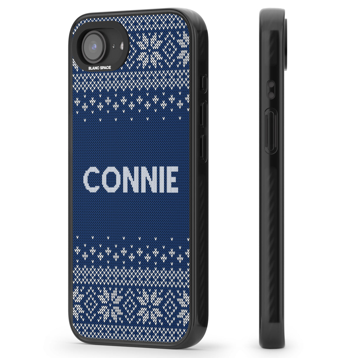 Personalised Blue Christmas Knitted Jumper