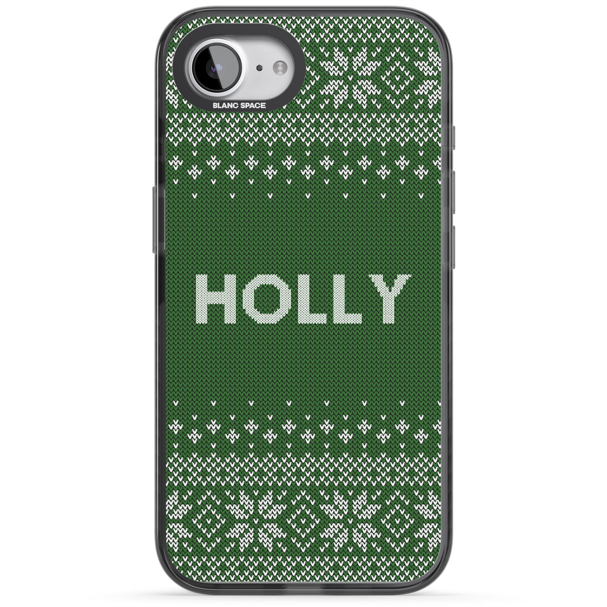 Personalised Green Christmas Knitted Jumper