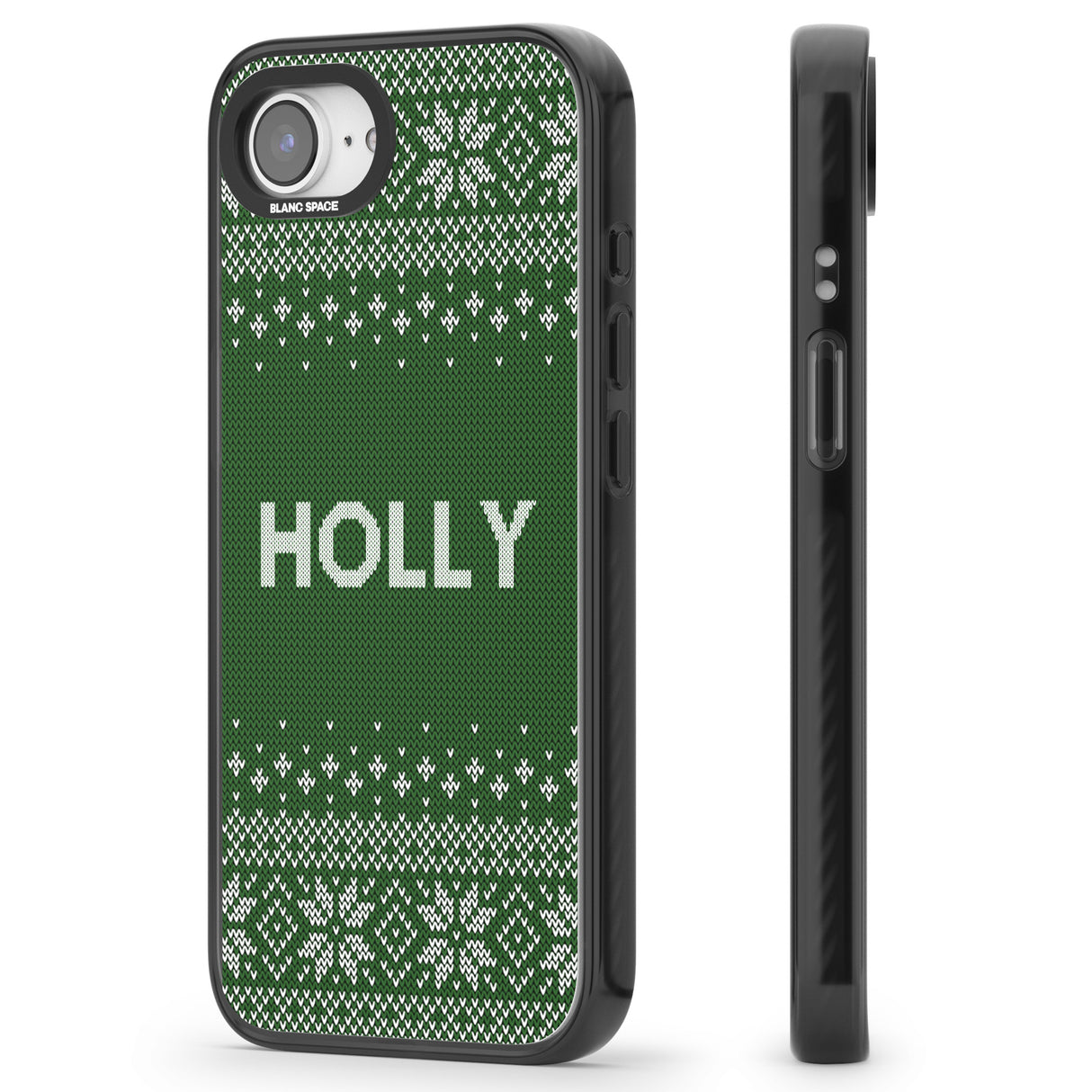 Personalised Green Christmas Knitted Jumper