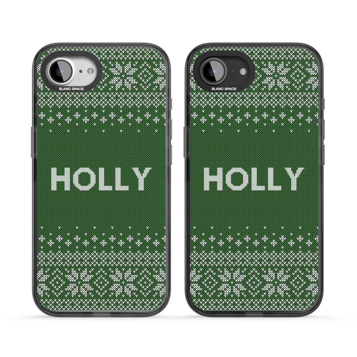 Personalised Green Christmas Knitted Jumper