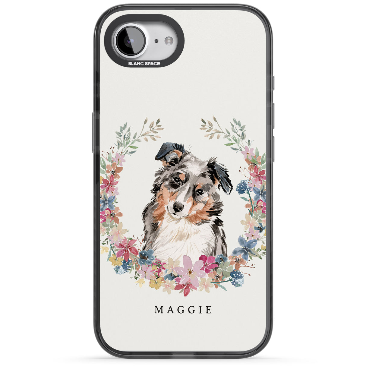 Personalised Australian Shepherd Watercolour Dog Portrait