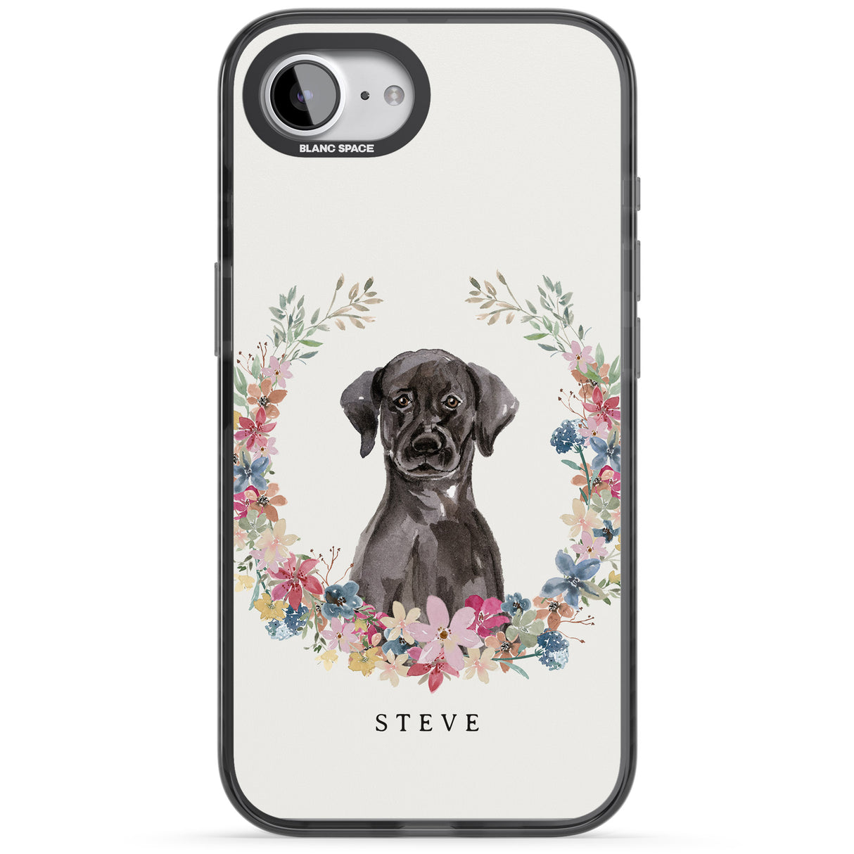 Personalised Black Lab Watercolour Dog Portrait