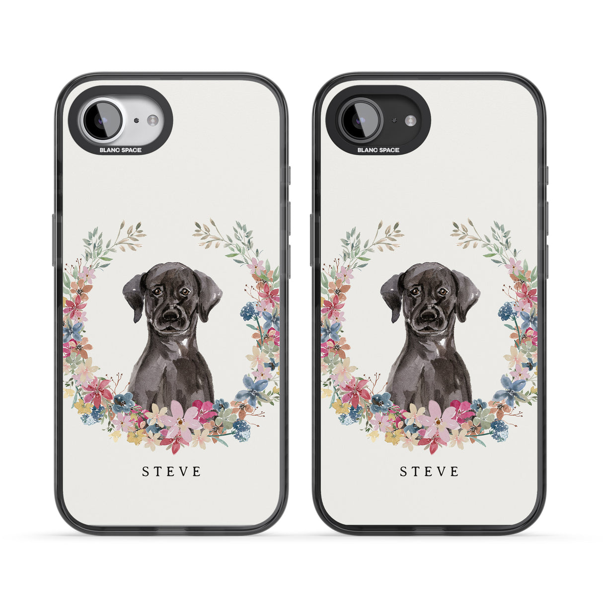 Personalised Black Lab Watercolour Dog Portrait