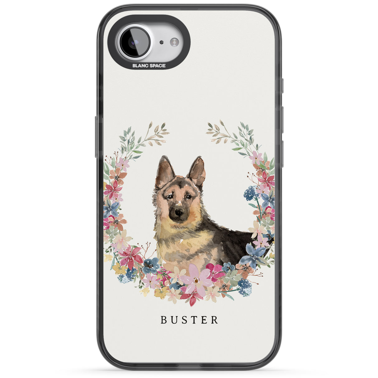 Personalised German Shepherd - Watercolour Dog Portrait