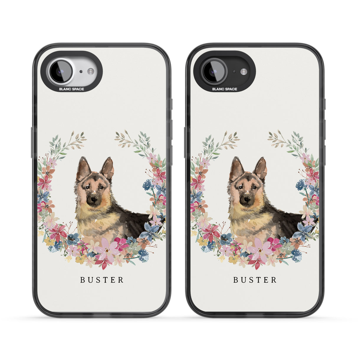 Personalised German Shepherd - Watercolour Dog Portrait