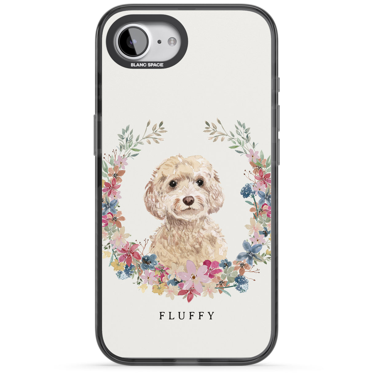 Personalised Champagne Cockapoo - Watercolour Dog Portrait