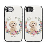 Personalised Champagne Cockapoo - Watercolour Dog Portrait