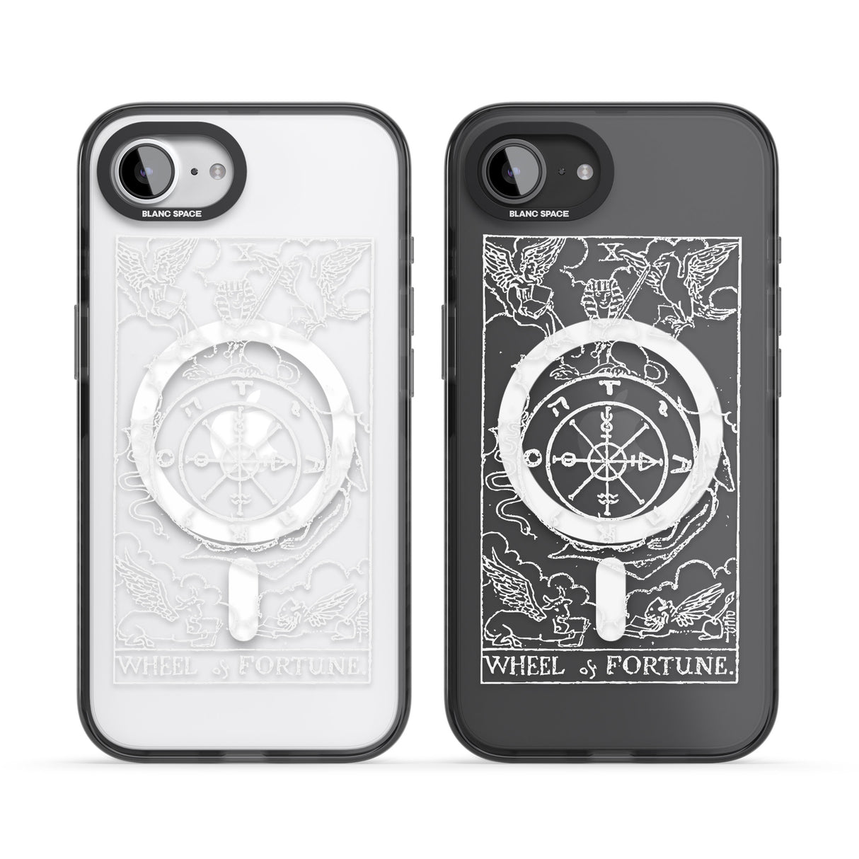 Personalised Wheel of Fortune Tarot Card - White Transparent
