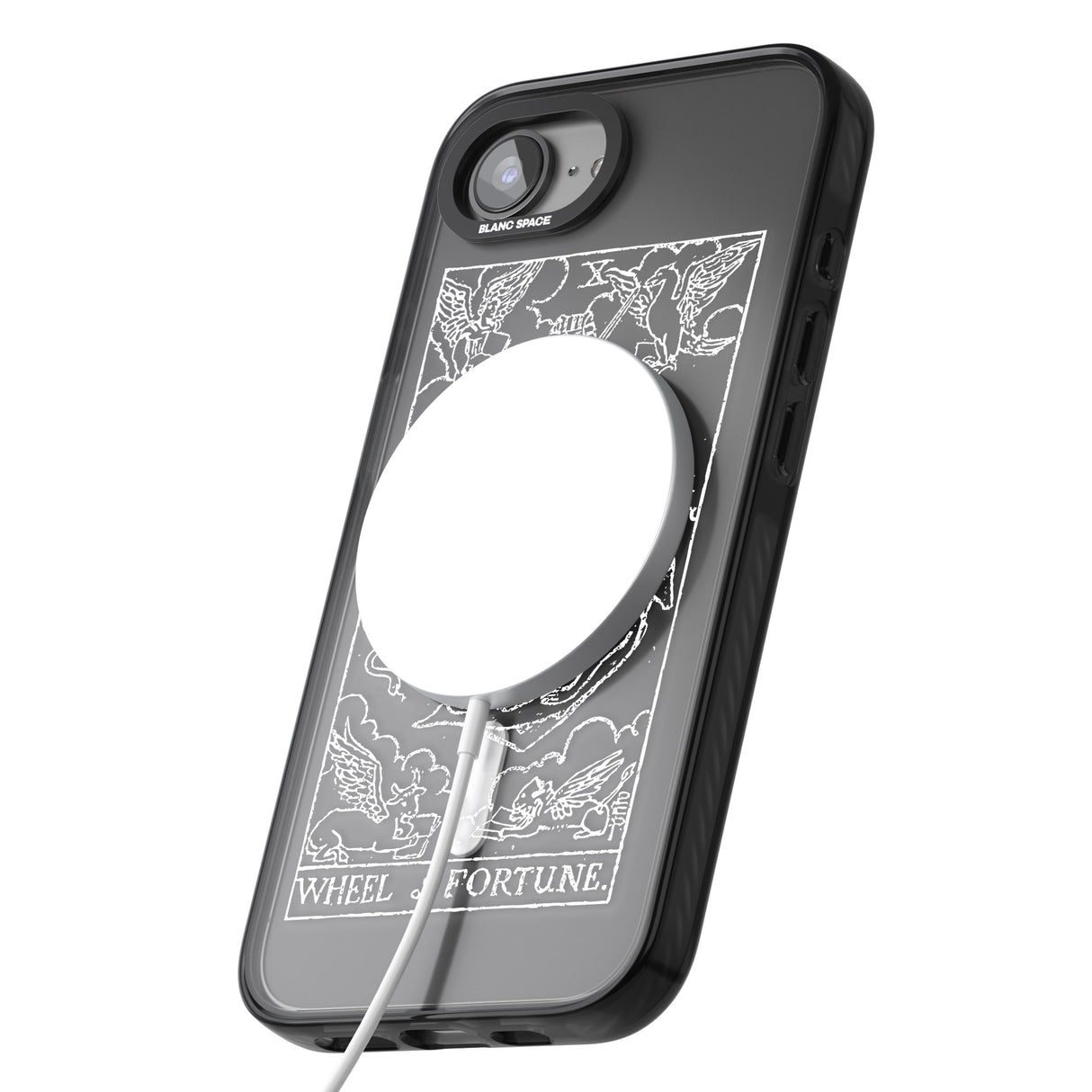 Personalised Wheel of Fortune Tarot Card - White Transparent