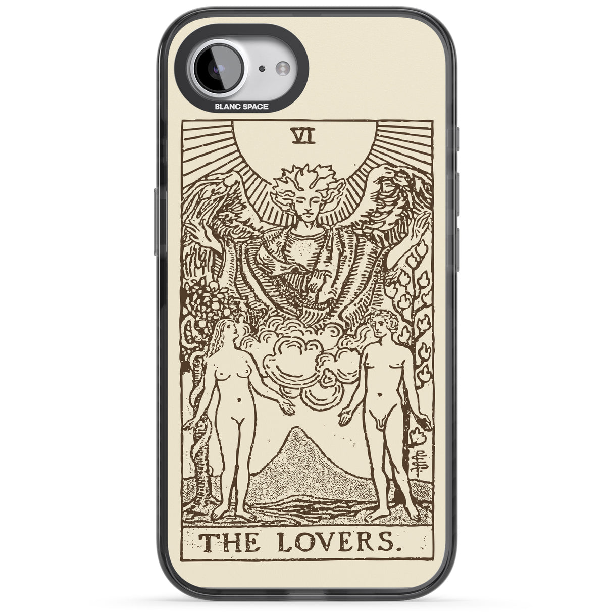 Personalised The Lovers Tarot Card - Solid Cream