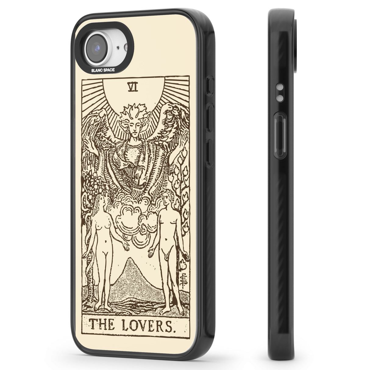 Personalised The Lovers Tarot Card - Solid Cream
