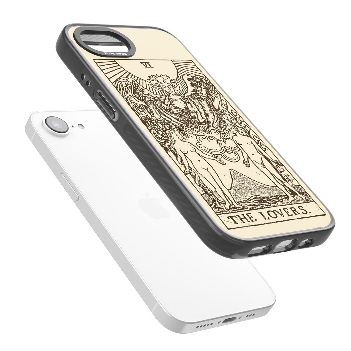 Personalised The Lovers Tarot Card - Solid Cream