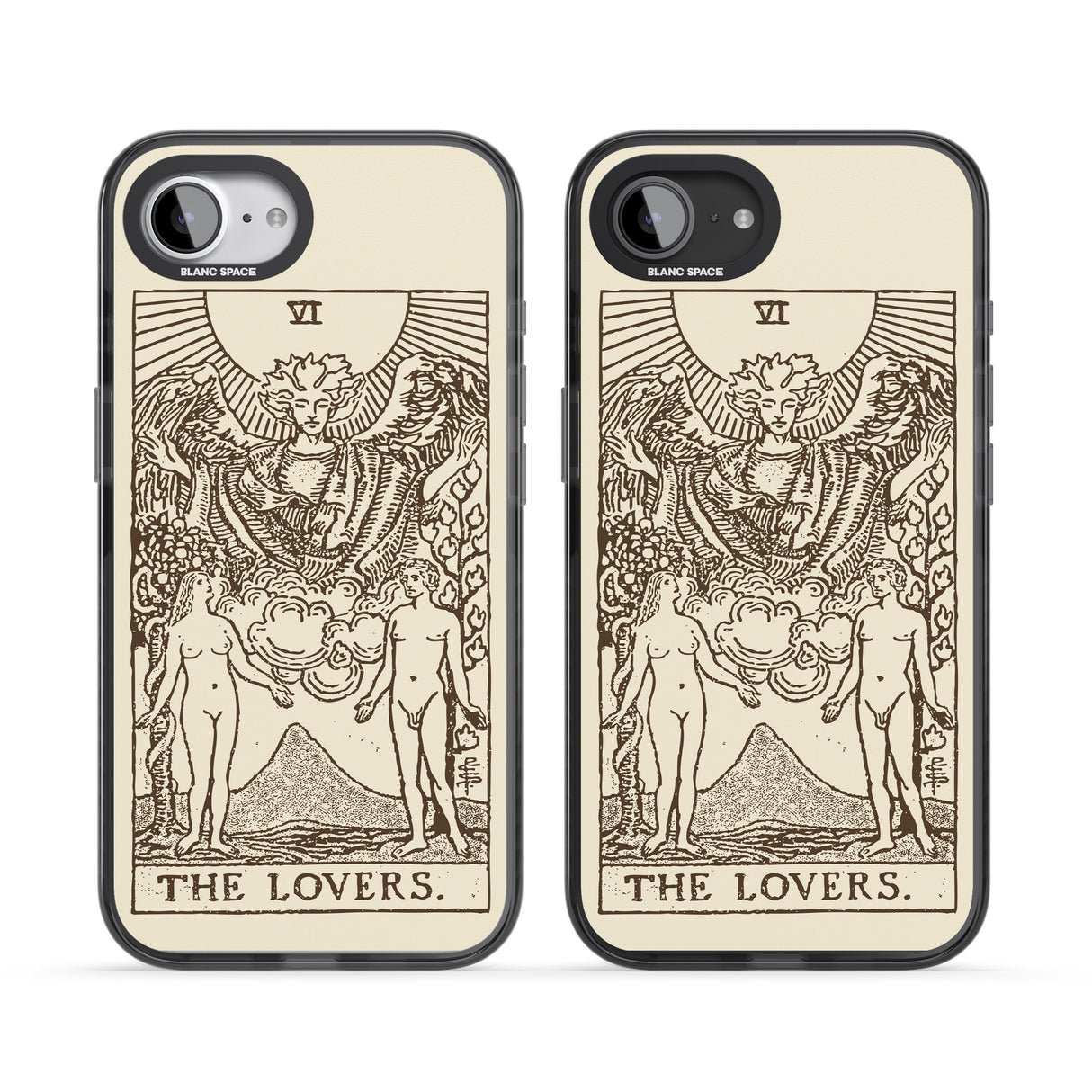 Personalised The Lovers Tarot Card - Solid Cream