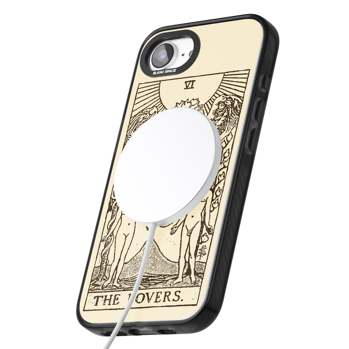 Personalised The Lovers Tarot Card - Solid Cream