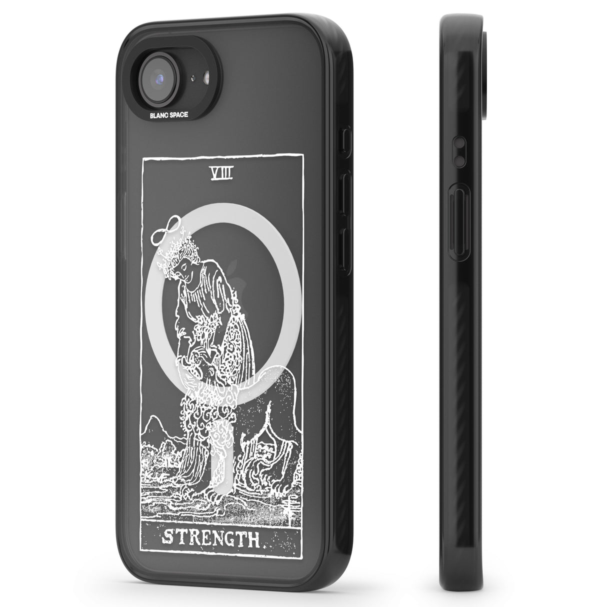 Personalised Strength Tarot Card - White Transparent