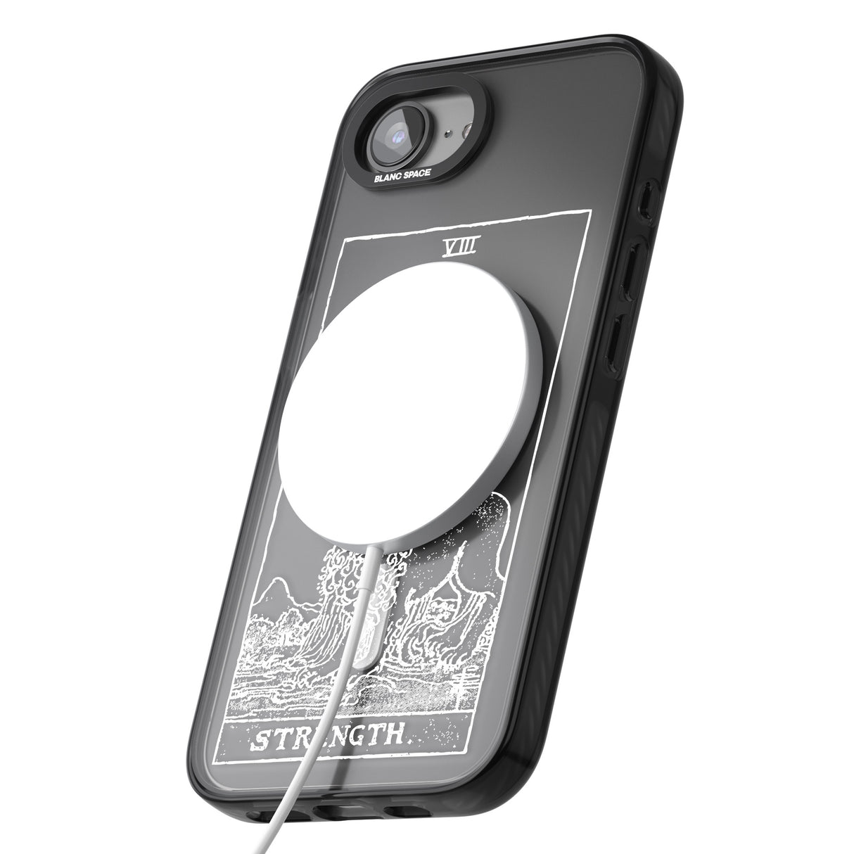 Personalised Strength Tarot Card - White Transparent