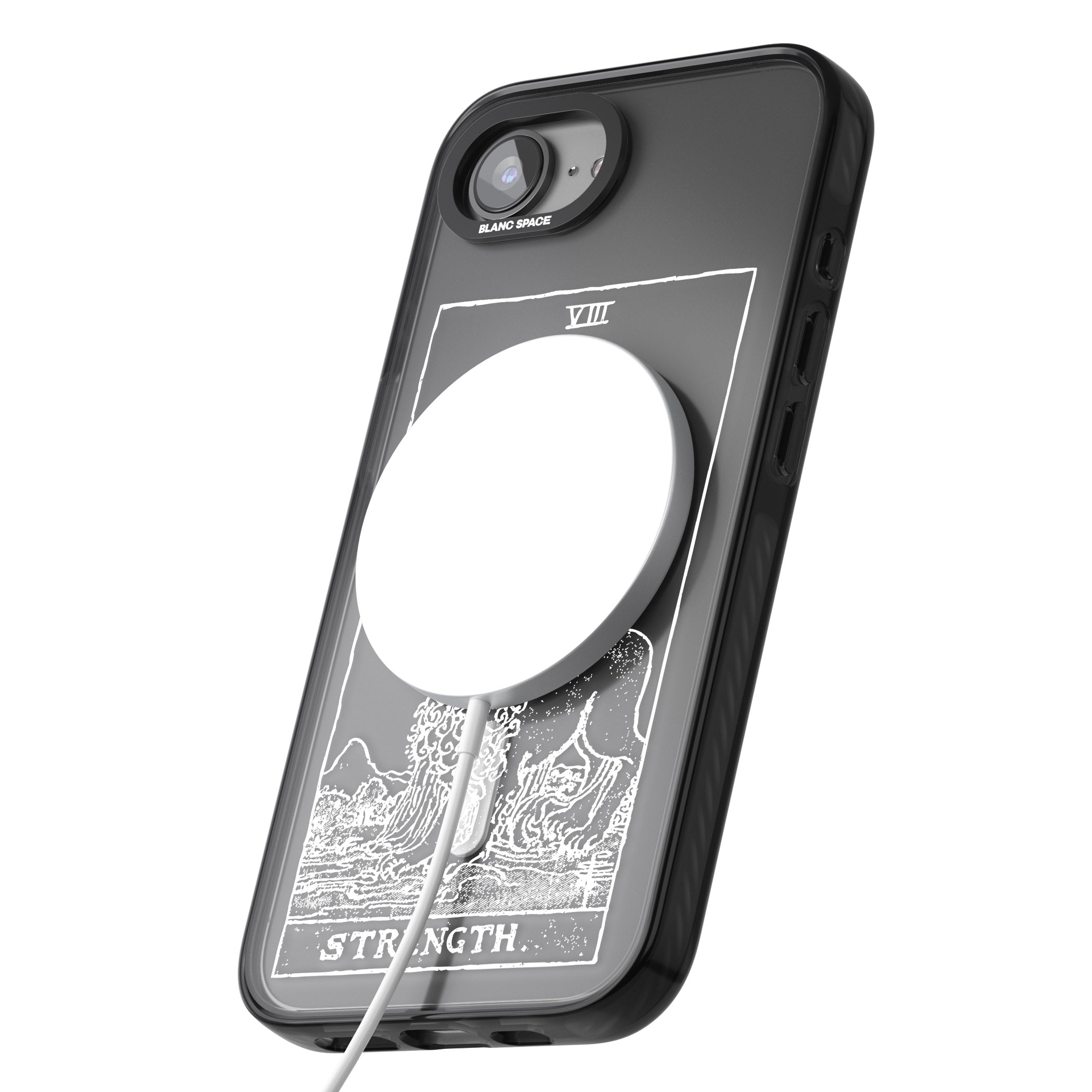 Personalised Strength Tarot Card (White)