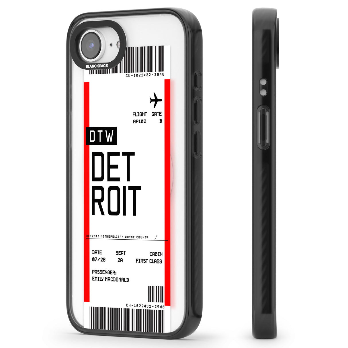 Personalised Detroit Boarding Pass