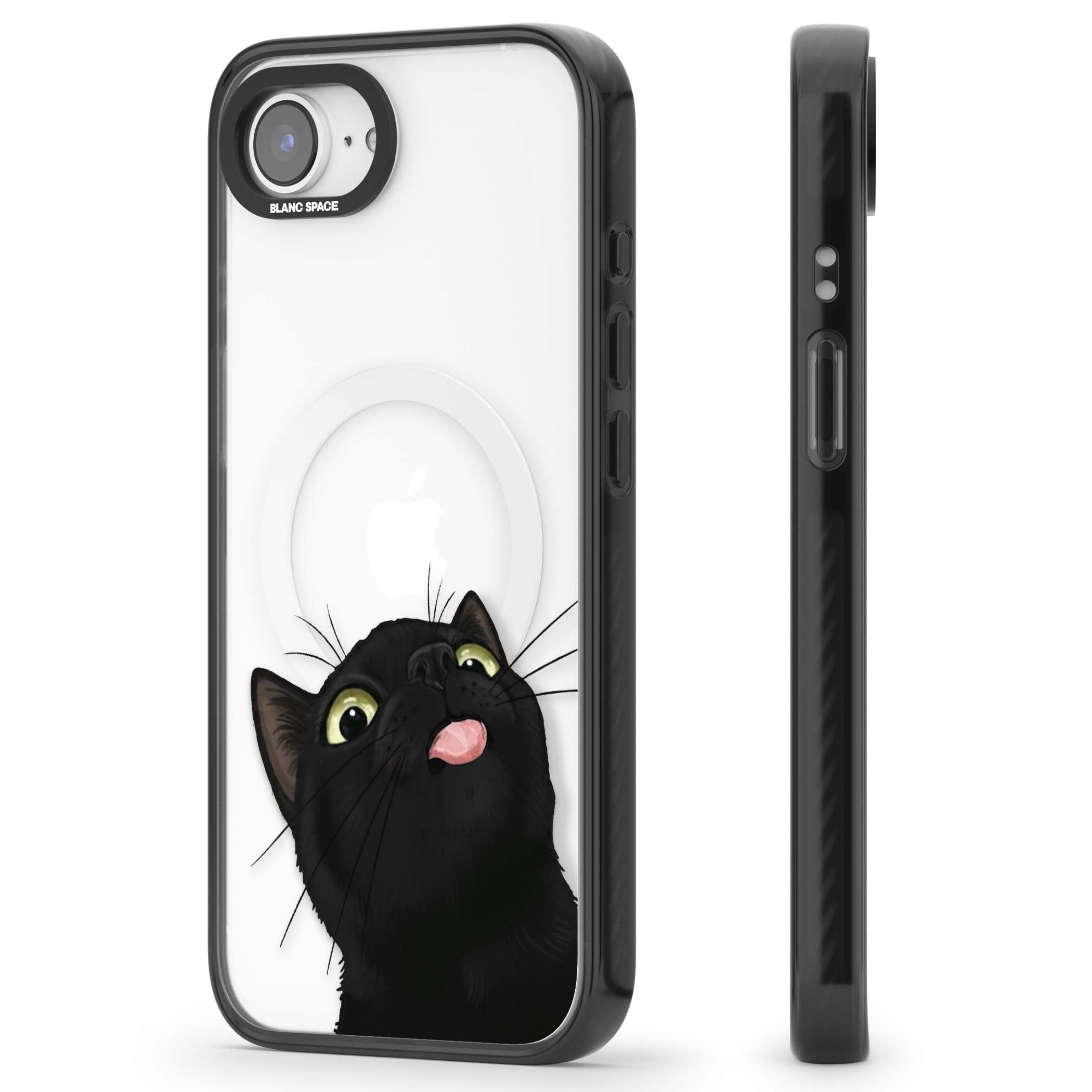 Black Cat Energy for her iPhone case | Black Impact Magsafe case for iPhone 16e, iPhone 17e