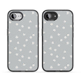 Painted Daisy Blue-Grey Cute