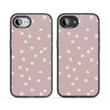 Dark Pink Cute Floral Design