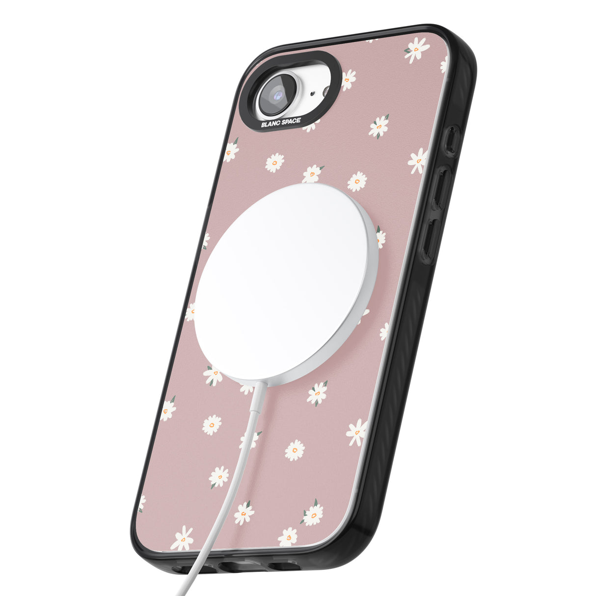 Dark Pink Cute Floral Design