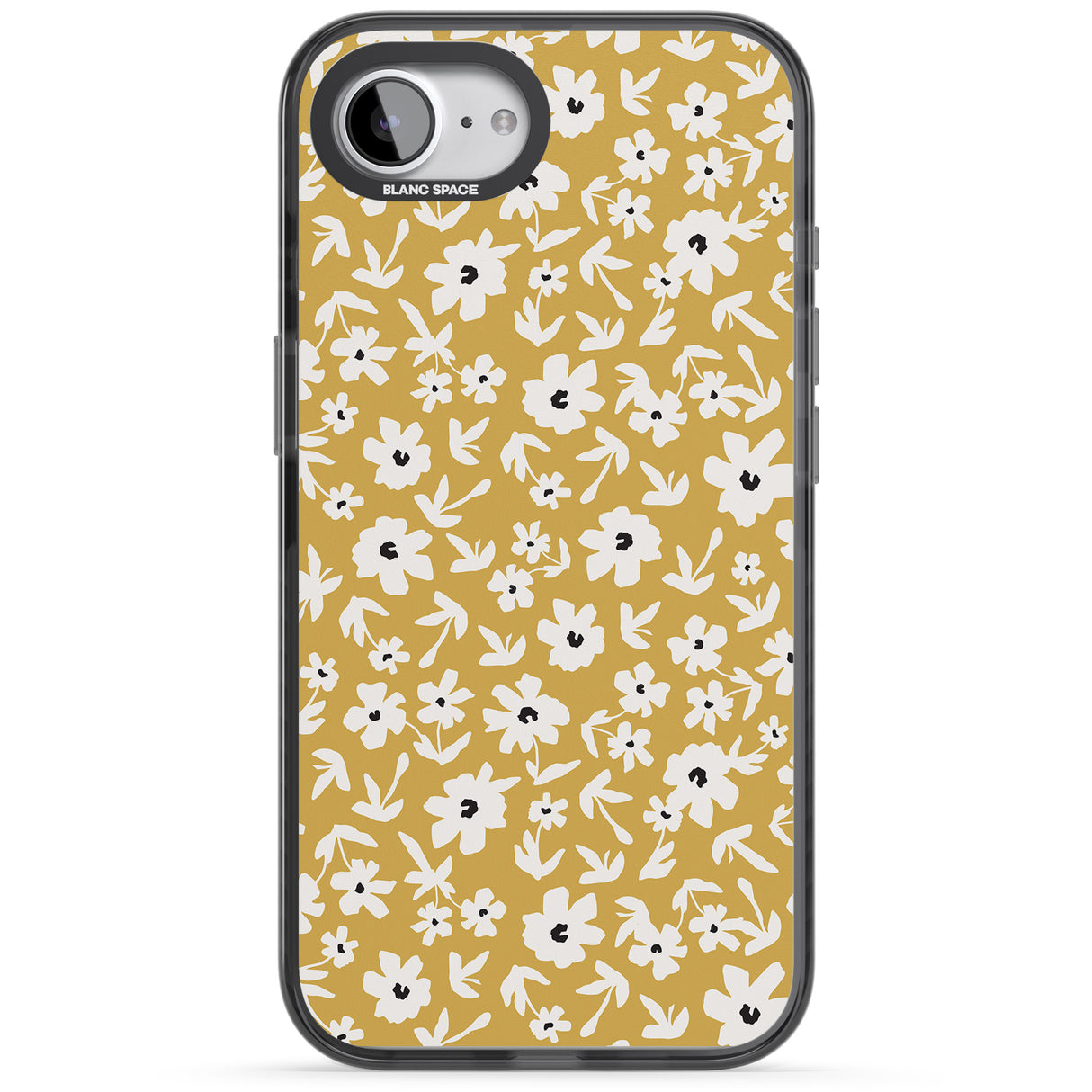 Floral Print on Mustard Cute Floral