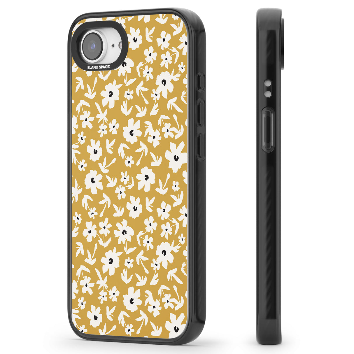 Floral Print on Mustard Cute Floral