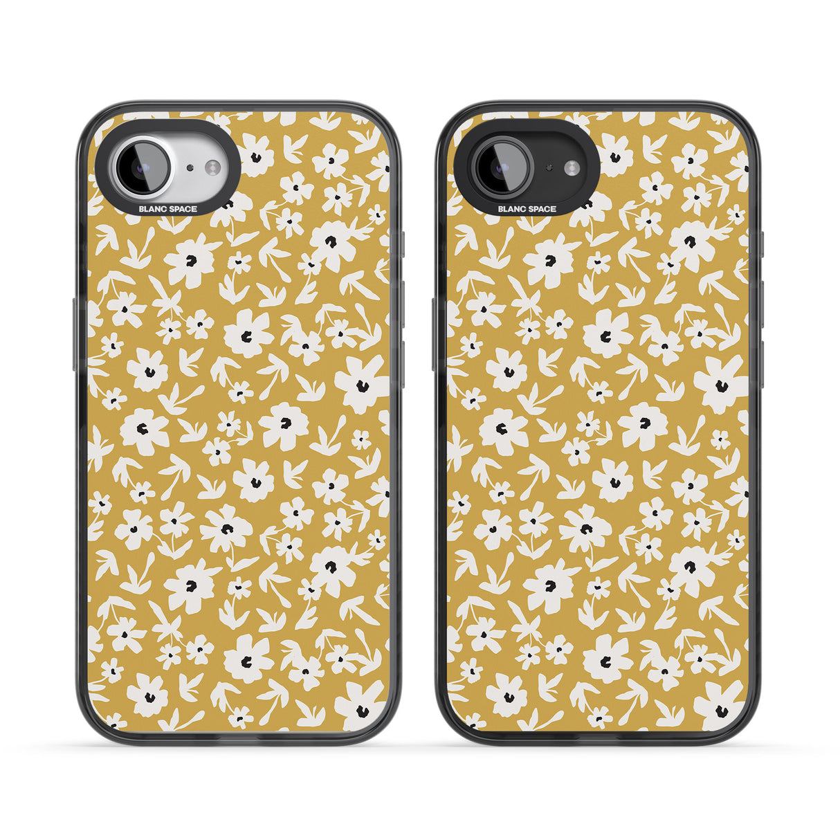 Floral Print on Mustard Cute Floral