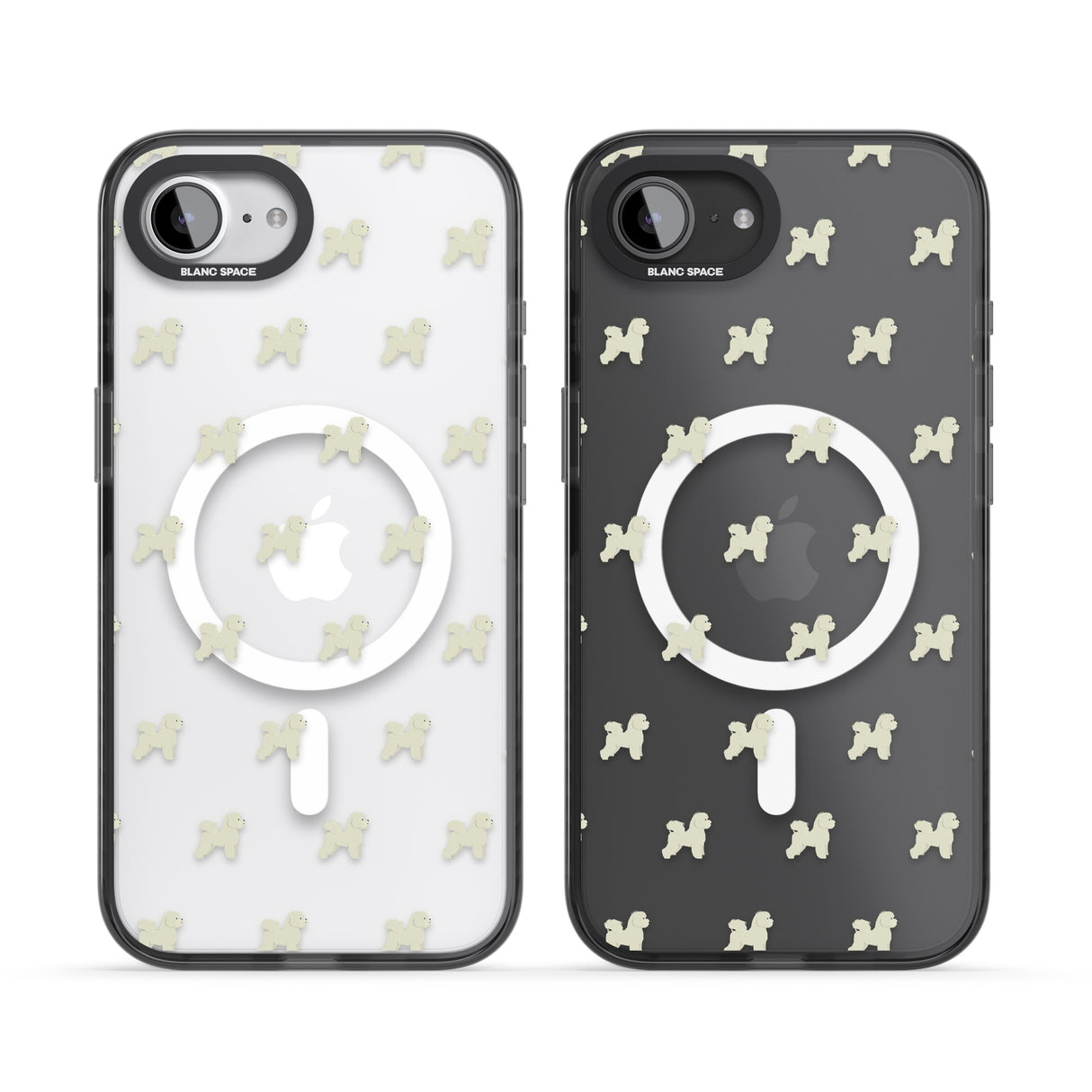 Bichon Frise Dog Pattern Clear