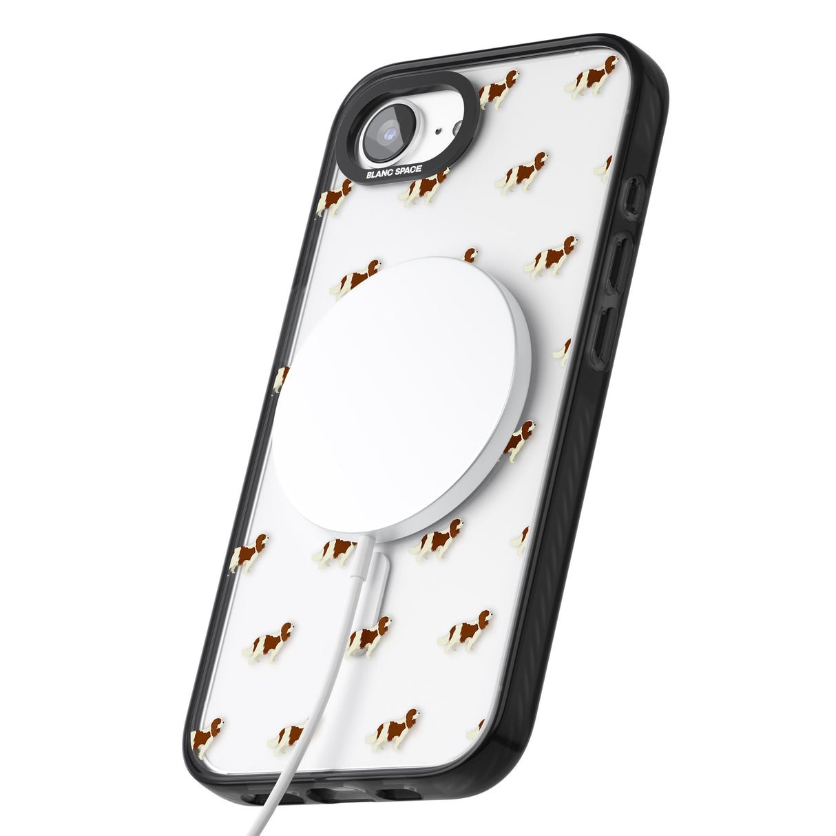 Cavalier King Charles Spaniel Pattern Clear