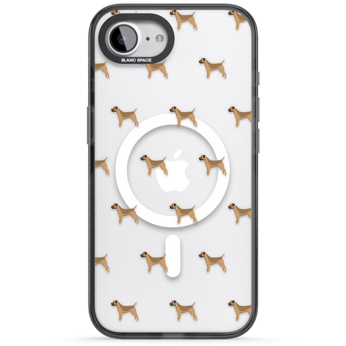 Border Terrier Dog Pattern Clear