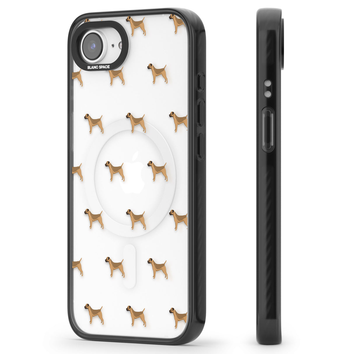 Border Terrier Dog Pattern Clear