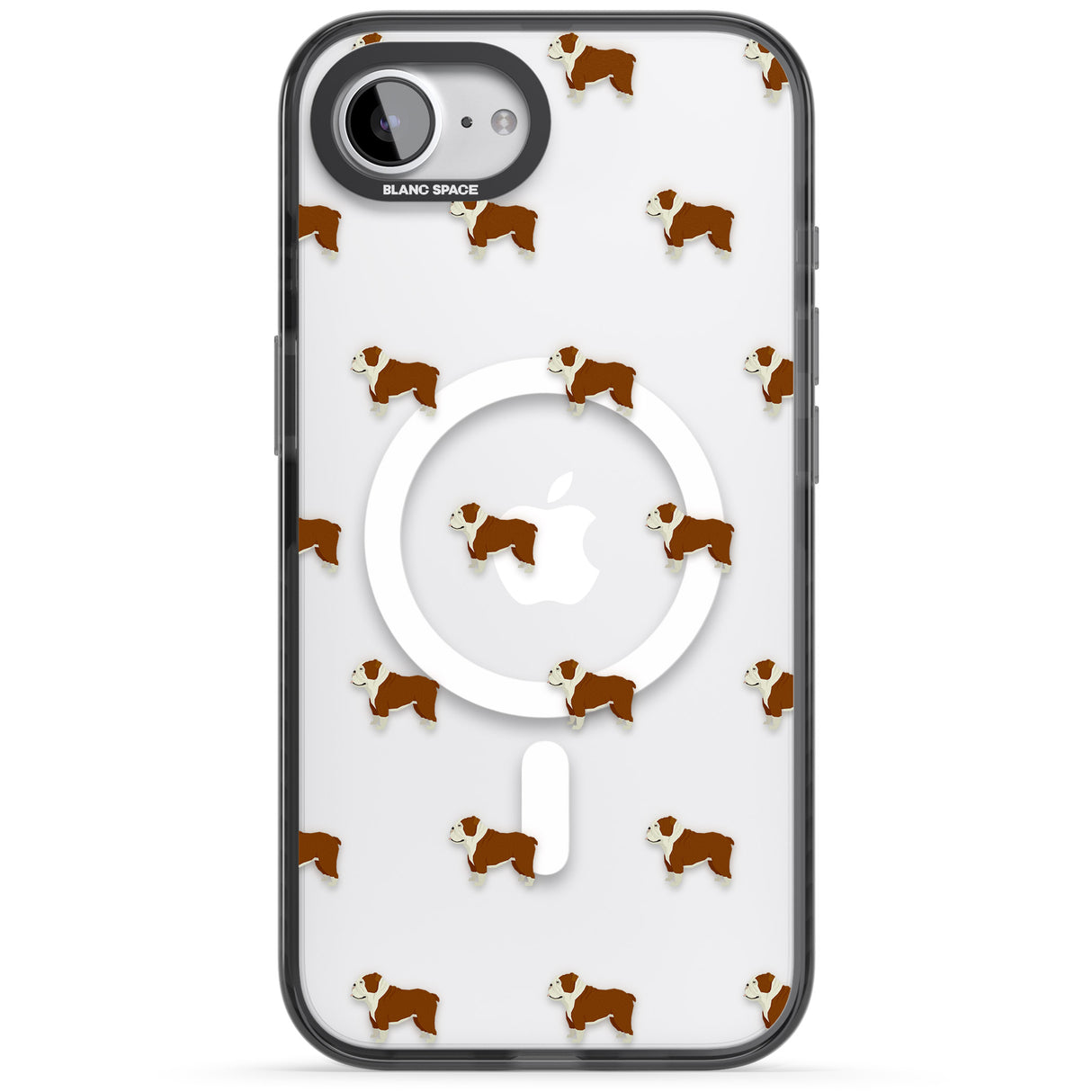 English Bulldog Dog Pattern Clear